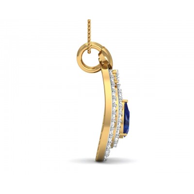 Anchita Sapphire Diamond Pendant